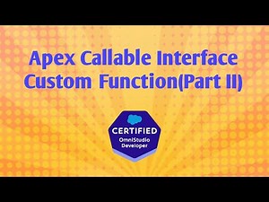 OmniStudio Functions | OmniStudio Formulas | Apex Callable Interface | Custom Function | Part 2