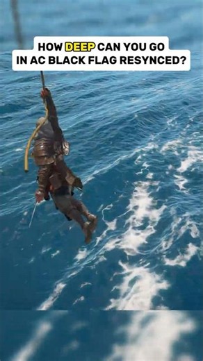 Can you reach the bottom of the ocean in Black Flag Resynced?
