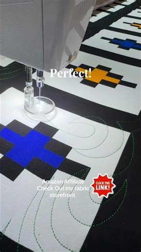 @HandiQuilter Moxie in motion quilting up something nice!