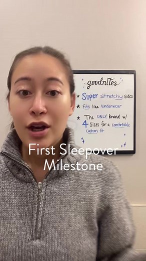 What to do for your child’s first sleepover?! We’re here to teach on all things bedwetting to help make life easy. #goodnitespartner #firstsleepover #goodnites #milestone | Goodnites