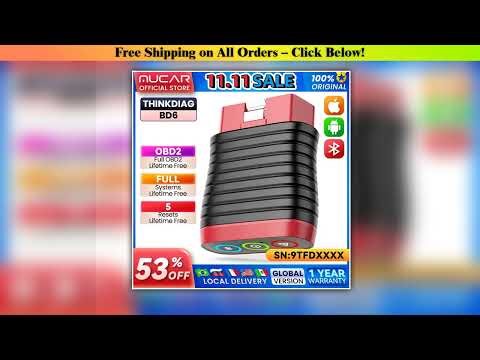 THINKCAR BD6 OBD2 Scanner for Car,All System Car Code Readers Scan Tools for iPhone & Android