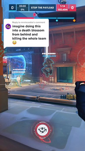 Reaper Tilted Enemy Tank in Overwatch Gameplay
