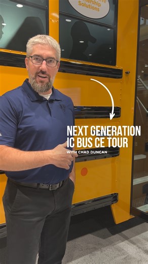 Get a feel for the driver experience in the Next Generation CE Series bus with Chad Duncan, IC Bus State Specification Manager. And watch to the end for the best part… 👀 #ICBus #NextGenCE | IC Bus
