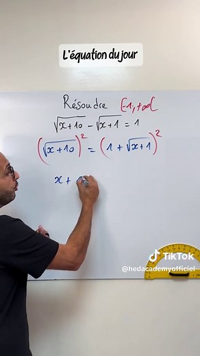 Résous cette équation mathématique avec HedAcademy !