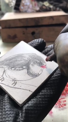 Dry Point Etching Process Demonstrated