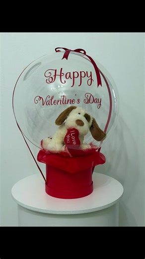 Valentine’s bubble balloon gift box. You can customise the message and whatever’s inside the balloon with pictures, teddies and treats. Order now to reserve yours. DM for any inquiries. Balloon&stem decor. #balloons #present #valentinesday #eventdecor #giftbox
