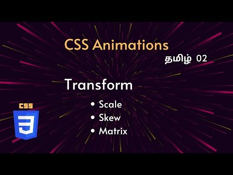 CSS Animations - Transform property Tamil | CSS Animations Tutorial for Beginners Tamil