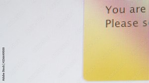 Survey invitation text seen on modern LCD computer