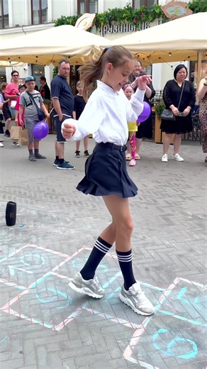 Little Girl Dancing to Modern Talking Shuffle