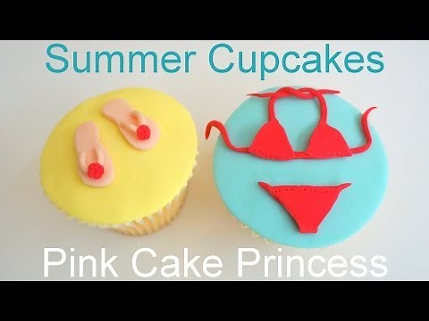 Summer Beach Cupcakes How to by Pink Cake Princess