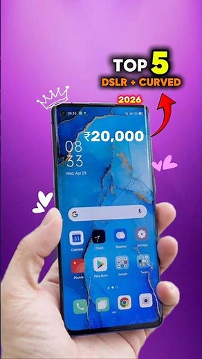 Top 5 Best Camera Phones Under ₹20,000 🔥 Curved Display & DSLR Camera 2026