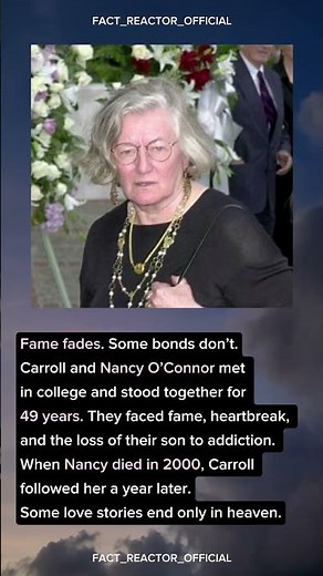 Carroll & Nancy O’Connor #OldHollywood #TrueLove