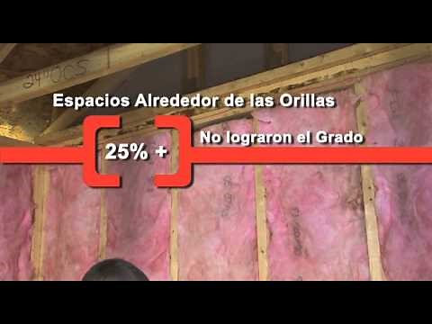 Instalación de napa de fibra de vidrio para obtener una clasificación 'Grado I'