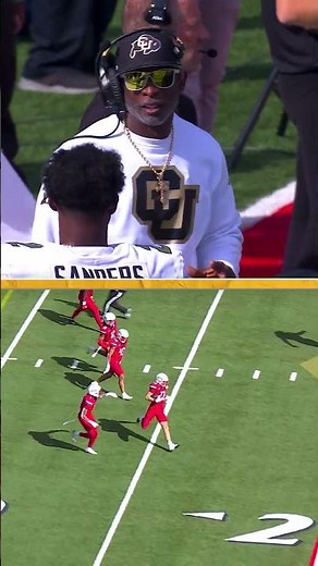 Deion & Shedeur Sanders After INTERCEPTION #deionsanders #cfb #collegefootball