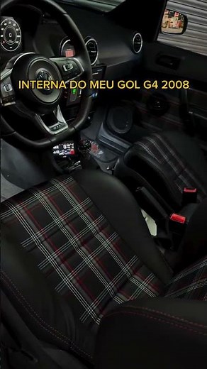 Interna do meu Gol G4 2008 Gol G4 1.0 Turbo EA111 Painel Digital Gol G4 banco de Audi A3
