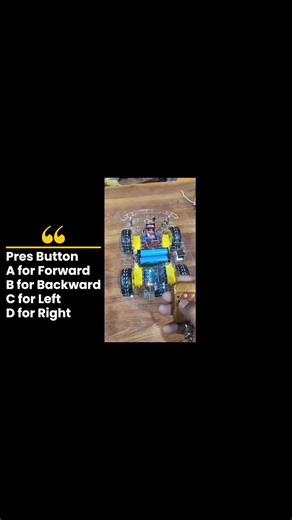 wireless Controlled 4-Wheel Robot Car with Arduino | L298 Motor Driver & NIC2262 #arduinoprojects