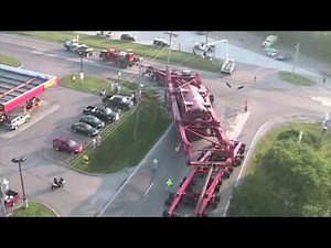 Aerial view of Barnhart's Heavy Haul Steam Generator