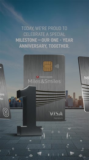 🎉 The Miles&Smiles Premier Visa Signature®️ Card Turns One! We’re proud to celebrate a remarkable milestone — our one-year anniversary with you. With the Miles&Smiles Premier Visa Signature®️ Card, everyday moments have transformed into memorable journeys across the globe. Here’s to more Miles, more takeoffs, and more adventures ahead! 🌍🧳 *Only U.S. residents can apply for the card. https://uscards.turkishairlines.com/premier Every moment in life is a new thrill with Miles&Smiles! #MilesAndSm