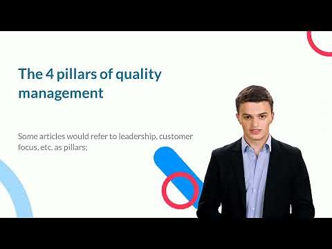 What are the 4 pillars of quality management?