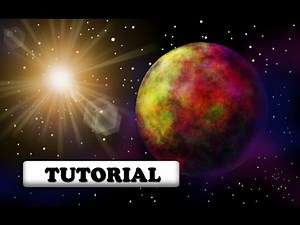 How to create an awesome sci-fi planet a sun in Gimp ~Gimp 2.8 tutorial for 13+