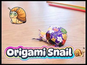 Cute Paper Snail | Easy Origami Tutorial