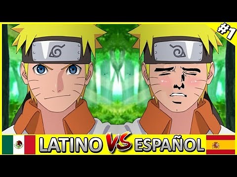 Naruto 🍥 Latino 🇲🇽 Vs Spain 🇪🇸 (Dubbing) PART 1
