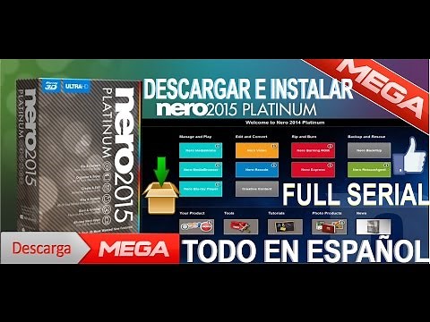 Descargar e instalar Nero 15 version 2015 por Mega Full Español