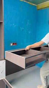 Creative Interior Cabinet Installation | Modern Wood Decor Idea ✨🪵