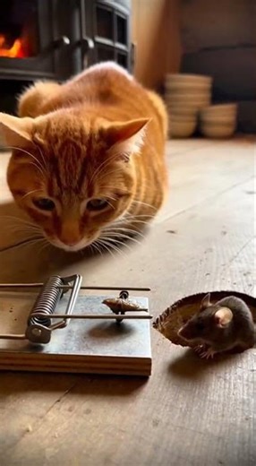 鼠鼠老弟永遠都學不乖 這麼明顯都被抓住了 搞笑貓鼠互動 #cat #mouse #funny