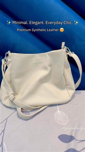 Minimal off-white hobo bag 🤍| Perfect for work, brunch & everyday elegance | Myntra find