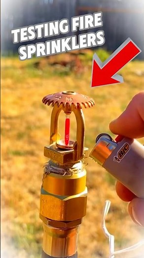 Fire Sprinkler Test 🔥💦 #shorts