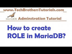 How to create ROLE in MariaDB - MariaDB Admin Tutorial