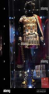 NO WEB/NO APPS - Exclusive. Dress worn by Richard Burton in the role of Mark Anthony in the film 'Cleopatra' by Joseph Mankiewicz (1963) showed at 'Cinecitta Shows Off' at Rome's Cinecitta studios, Italy on January 31, 2018. Inside the Palazzina Presidenziale (Presidential Building), a set has been created to allow visitors to become immersed in the history of great movies and film genres, hear stories and discover fun facts through a selection of images, videos, interviews and original costumes