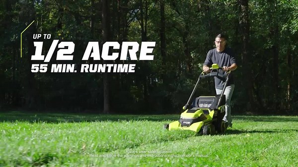 RYOBI 40V HP Brushless 21 in. Cordless Battery Walk Behind Push Lawn Mower with 8.0 Ah Battery and Charger RY40HPLM05K