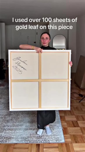 Bold Innovations in Portrait Art with Gold Leaf