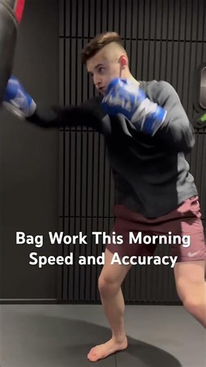 Bag Work this morning // Working on speed and accuracy // WORKING || EVERY || SINGLE || DAY #boxing