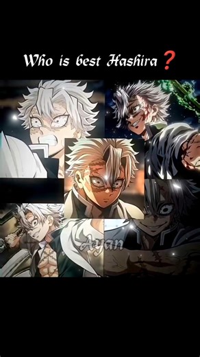 who's the best Hashira #anime #naruto #vairalshort #goku