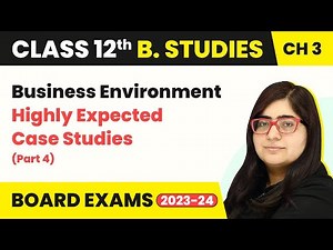Highly Expected Case Studies (Part 4) - Business Environment | Class 12 Business Studies Chapter 3