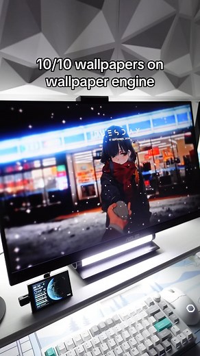 Brian Dinh | NIGHTPARADE on Instagram: "BEST WALLPAPERS 🔗 IN BIO Wallpaper Engine is on Steam. Rainmeter tutorial for the day/date is linked in my bio @nightxparade Comment "Wallpaper" and I'll send you the link to my wallpaper collections. #gamingsetup #pcsetup #pcgaming #pcgamer #wallpaperengine #wallpapers #wallpaper"
