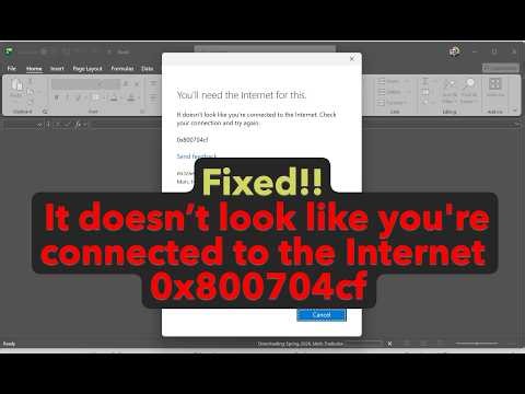 How to fix It doesn’t look like you're connected to the Internet 0x800704cf error in Windows 11