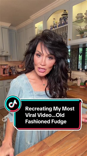 One year ago today, I decided I was going to give this content creator thing a try. 🥹 Not long after that, I stood in this kitchen and made my old-fashioned chocolate fudge… and that little video became my first viral video. So today, I recreated it. Same dress. Same jewelry. Same hair. I even started it with the same words. 😂 Back then, some of y’all started calling me “The Fudge Lady.” We eventually settled on Salt, Sugar, and Stories, but I will wear The Fudge Lady title with PRIDE because 