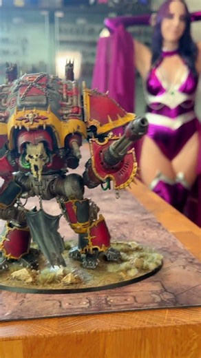 Art vs Artist - Chaos Knights vs Chaos Sorceress #warhammer40k #artvsartist #miniaturepainting