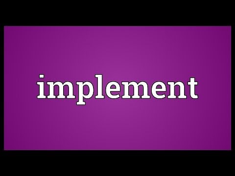 Implement Meaning