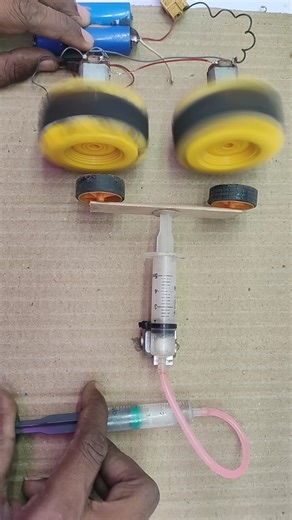 How to work hydraulic brake system, with use DC motor Dc Motor | Smart Project Experiment