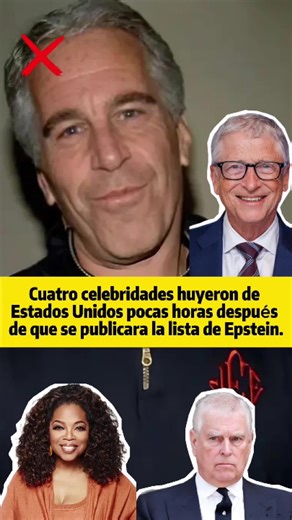 #creatorsearchinsights 4 celebridades que huyeron de EE. UU. pocas horas después de que se publicara la lista de Epstein — el número 1 desapareció #usa #foryoupage #epstein #tomhanks