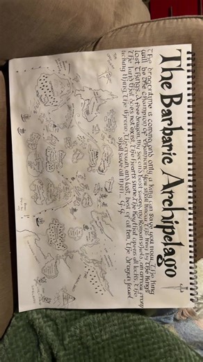 Map of the Barbaric Archipelago in How to Train Your Dragon