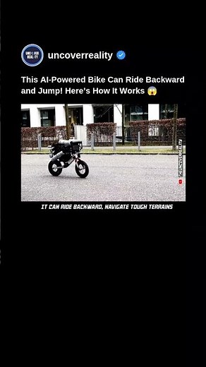 This AI-powered Robot Bike Can Ride Backward & Jump. Here's How #robot #shorts #engineering #ai
