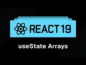 React 19 Tutorial - 25 - useState with Arrays