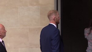 England cricketer Ben Stokes arrives at Bristol Crown Court to face affray trial