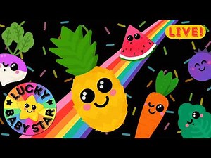 Baby Rainbow Vegetables Sensory 🍓🌈 Fruit Fun Party 🌟